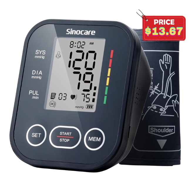 Sinocare Blood Pressure Monitor Deal: Save 5% at Amazon
