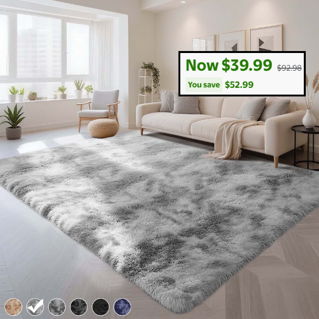 CozyDesg 8ft x 10ft Area Rug Deal: Save $52.99 at Walmart