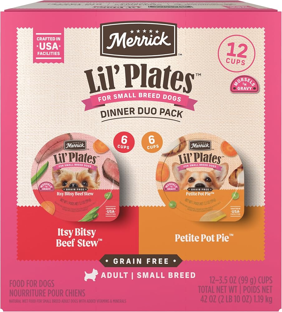Merrick Lil’ Plates Grain Free Dinner Duos Soft Natural Wet deal at Amazon