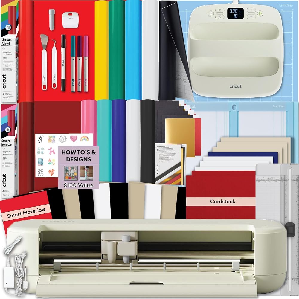 Cricut Explore 5 Multicolor Essential Bundle with EasyPress deal at Amazon