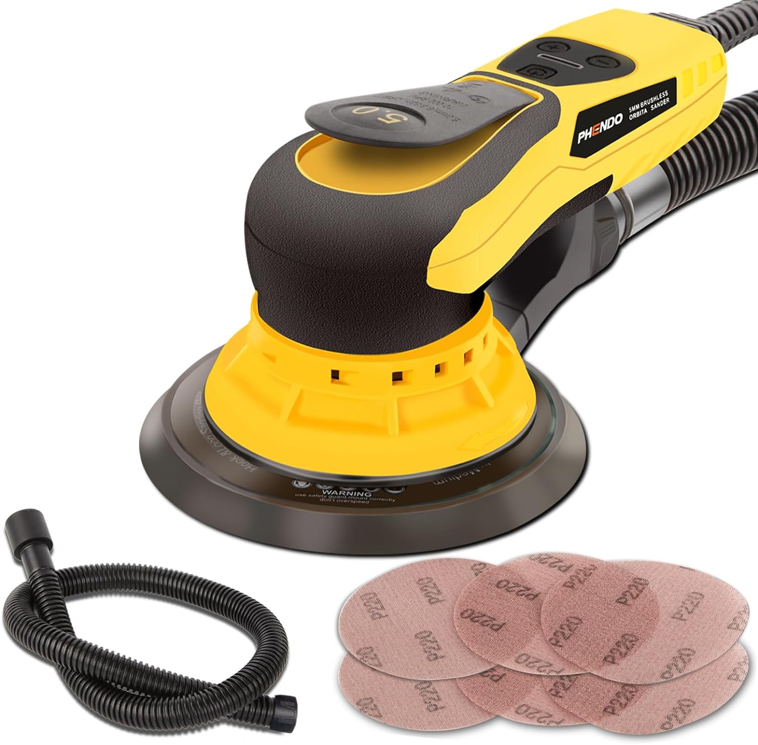 PHENDO Electric Random Orbital Sander Brushless 350W 3A Mult deal at Amazon