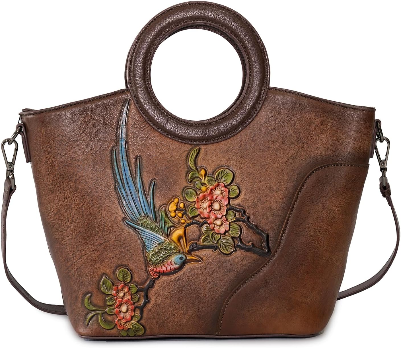 SHARPAD Genuine Leather Satchel for Women Top Handle Bags Ha deal at Amazon