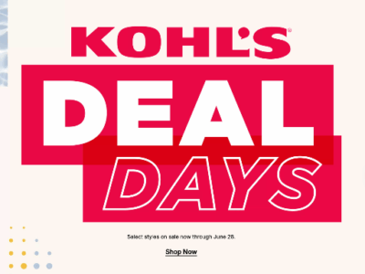 Kohl’s Daily Pick: Kohl’s Deal Days