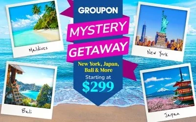 Groupon’s Mystery Getaway as Low as Only $199 at Groupon