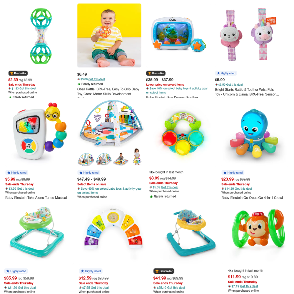 Baby Toys Sale: Up to 70% Off at Target