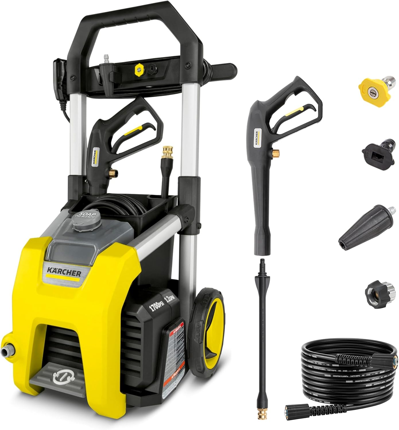$104.47 Reg $229.99 Kärcher K1700 Pressure Washer with 3 Spr deal at Amazon