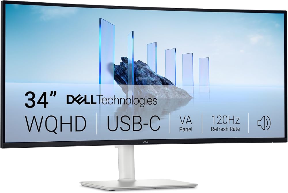 Dell 34 Plus USB-C Curved Monitor - S3425DW - 34-inch (3440 deal at Amazon