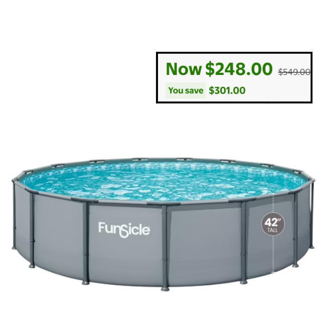 Funsicle Above Ground Swimming Pool Deal: Save $301 at Walmart