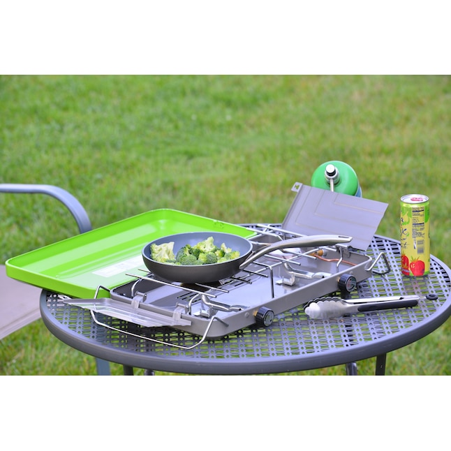 Flame King Portable 2-Burner Camping Stove & Grill Deal at Acme Tools