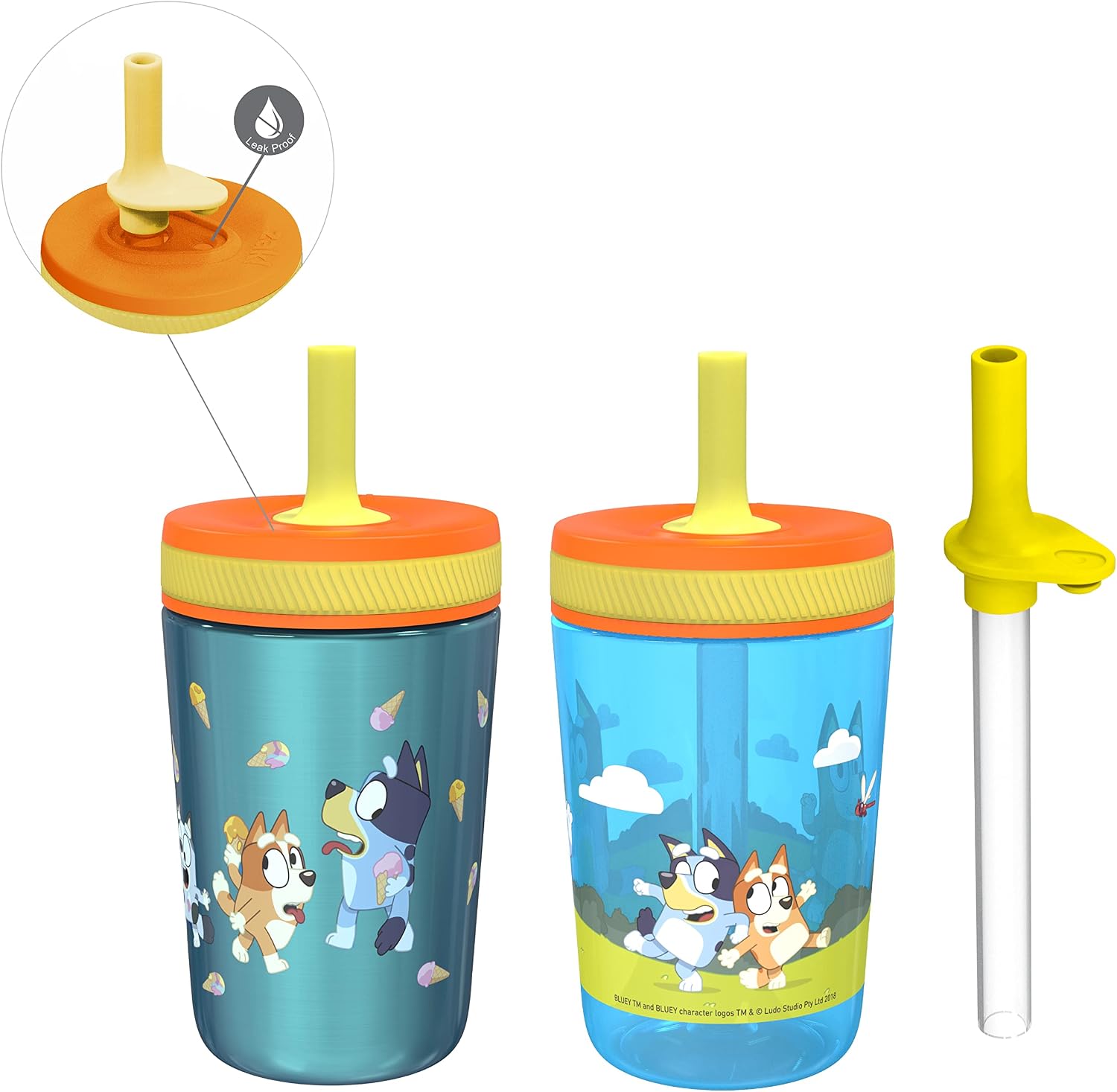 $11.12 Reg $26.99 Zak Designs Bluey Kelso Tumbler Set 3 Piec deal at Amazon