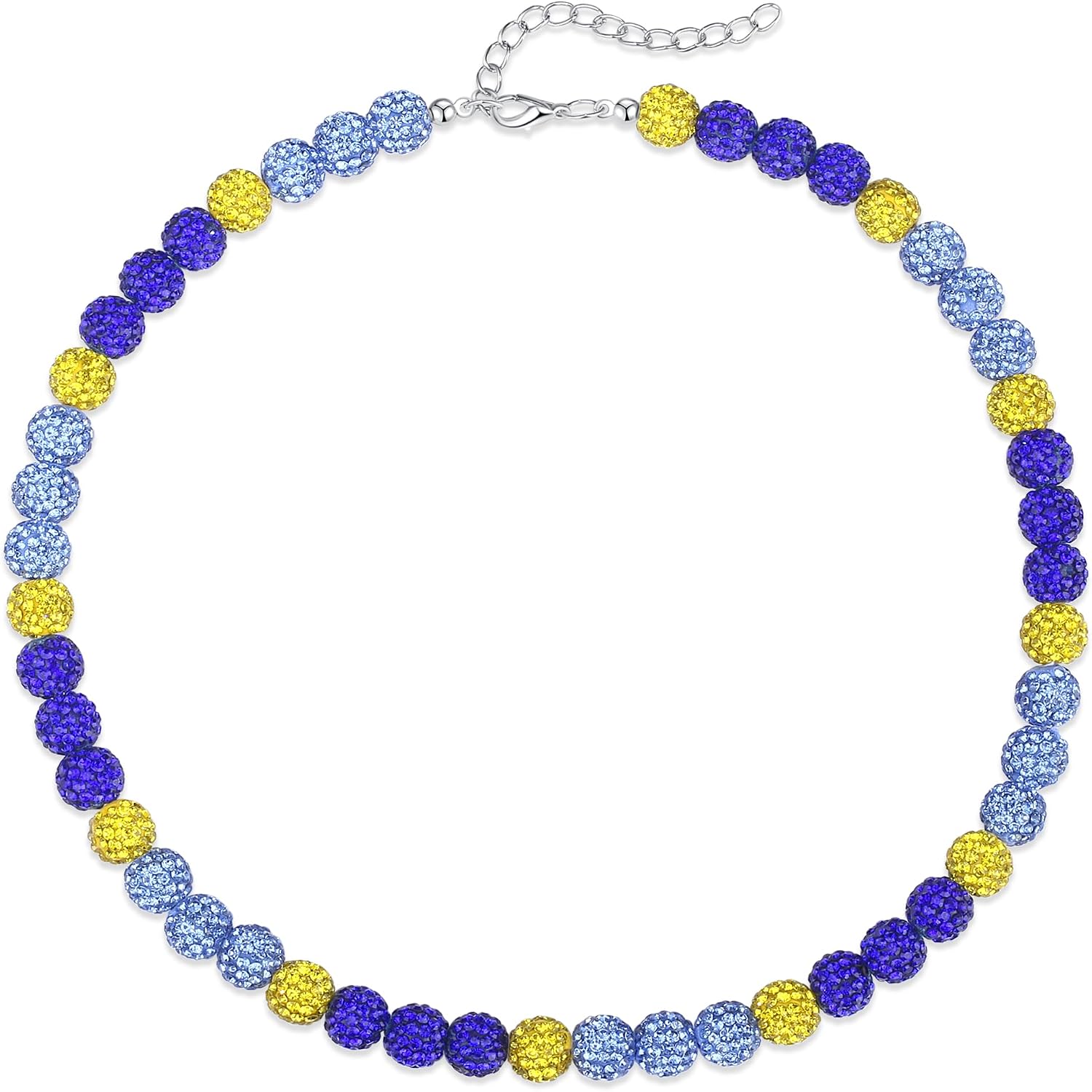 QINJIEJIE Beaded Necklace for Men, Sparkly Bling Ice 16in Sh deal at Amazon