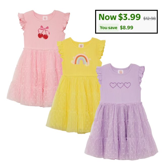 Toddler Girls Tutu Dress Deal: Save $8.99 at Walmart