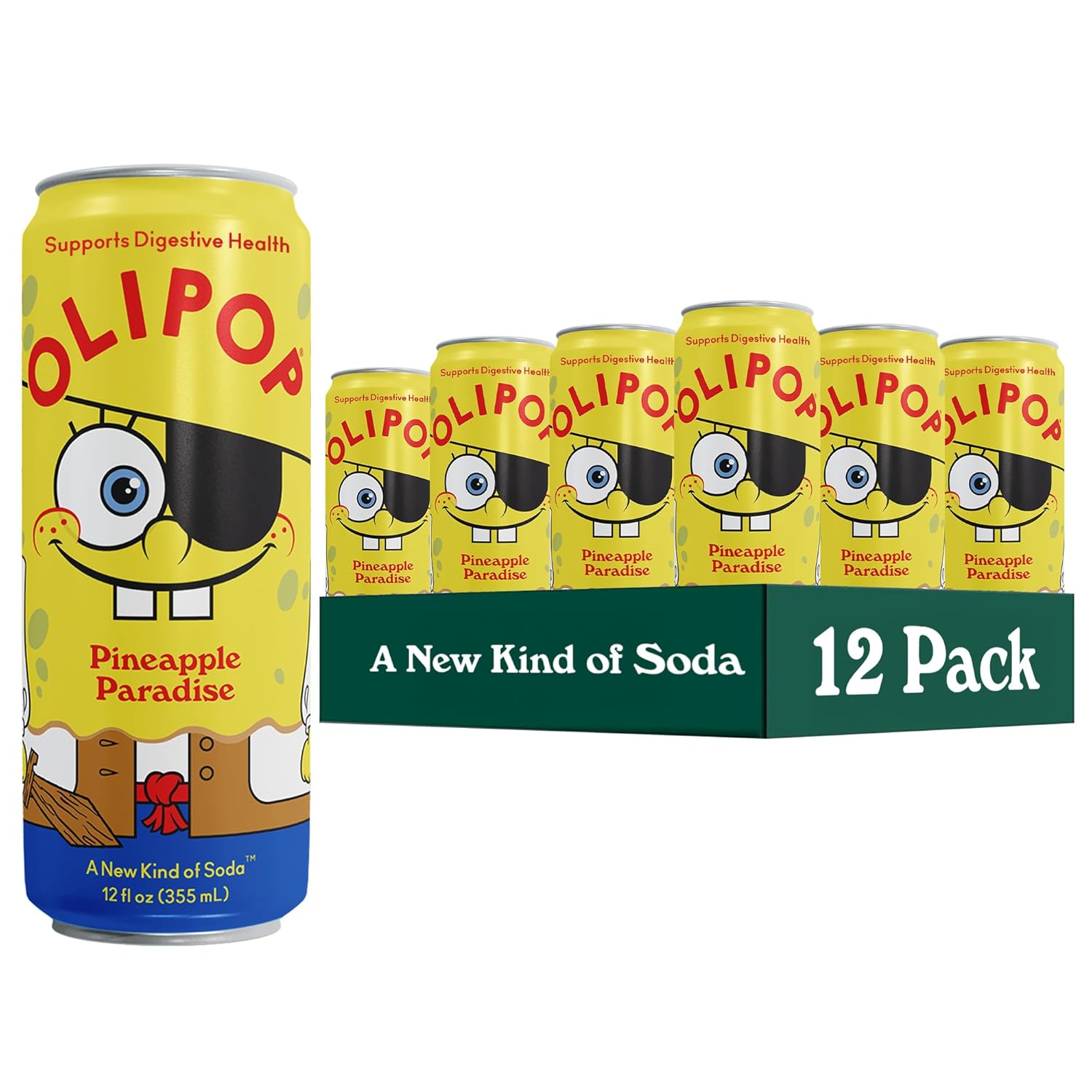 Olipop Prebiotic Soda Pop 12-Pack Deal at Amazon
