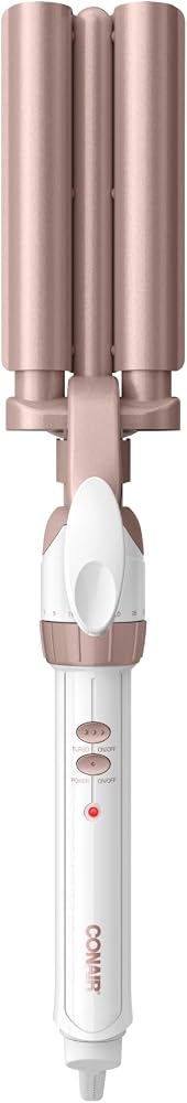 Conair Double Ceramic 3 Barrel Curling Iron, Triple Barrel W deal at Amazon