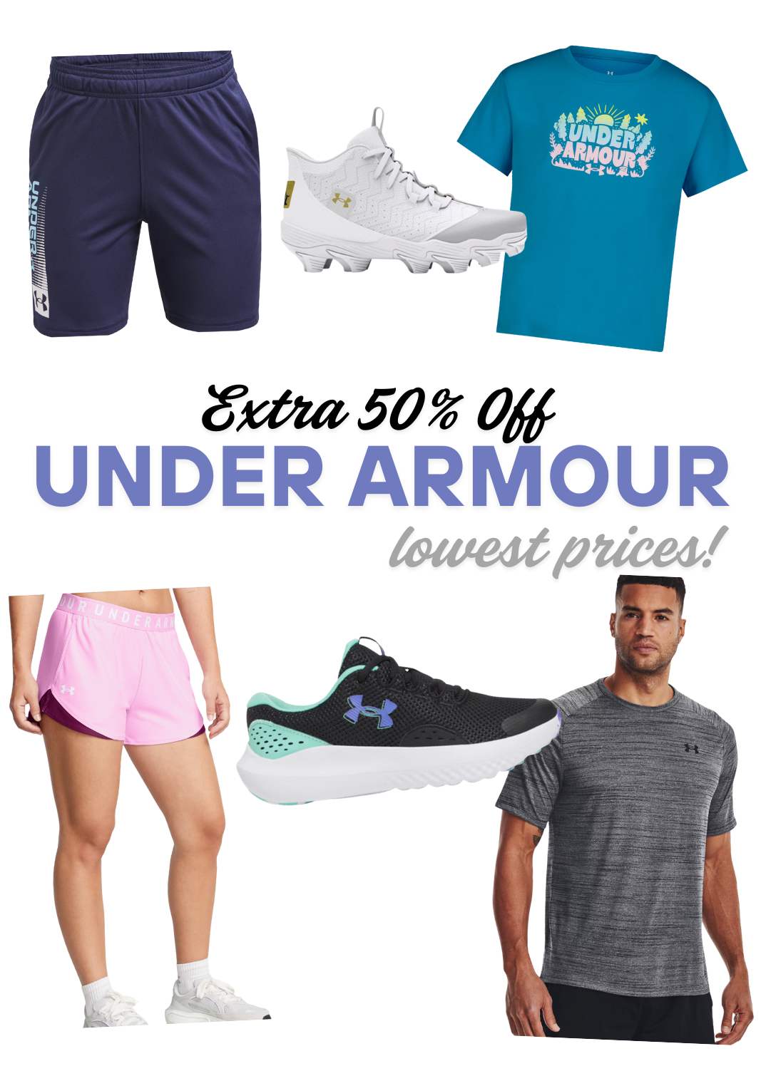 Under Armour Outlet Styles Sale: Extra 50% Off