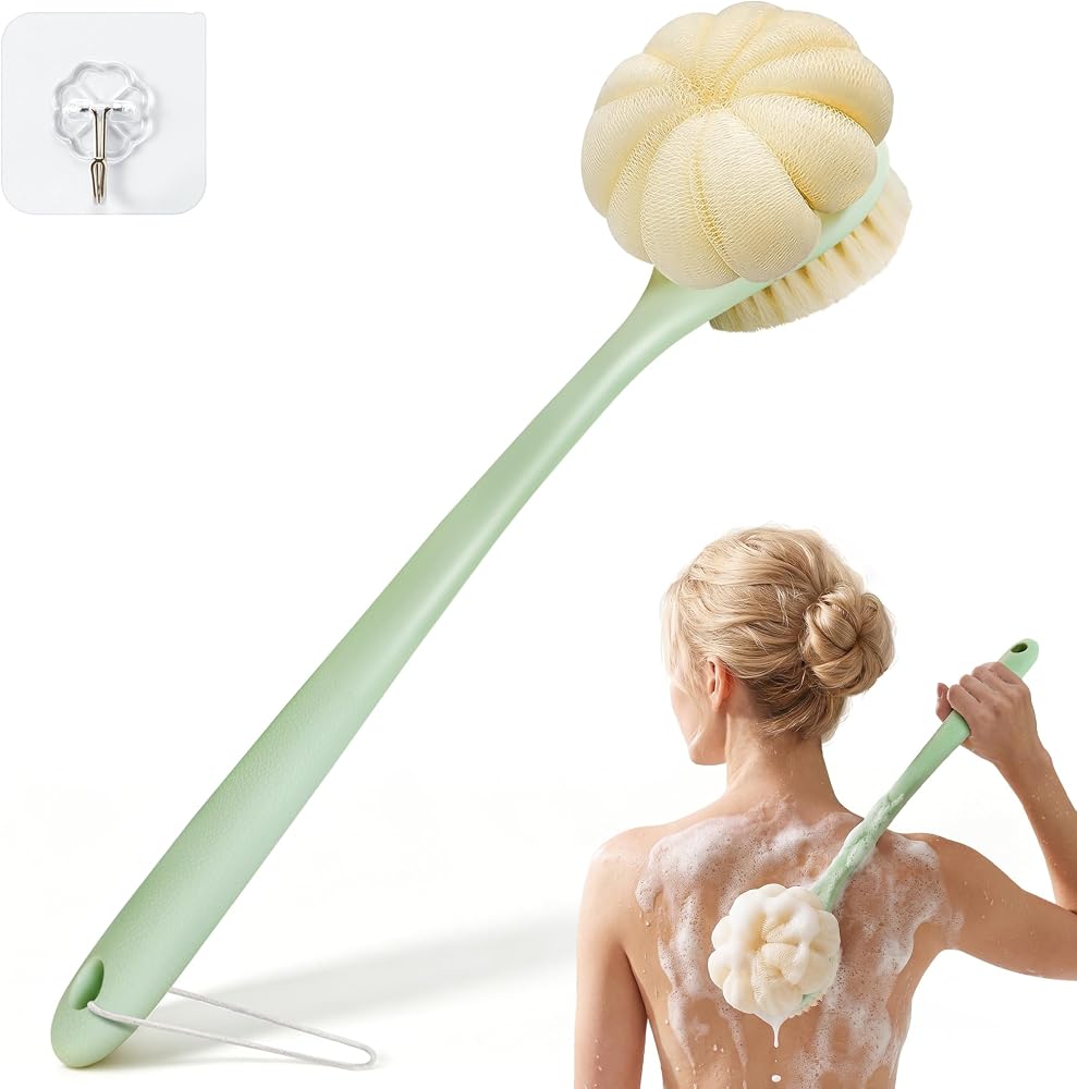 CYMPHW Back Scrubber for Shower, 15.7" Loofah with Handle, B deal at Amazon