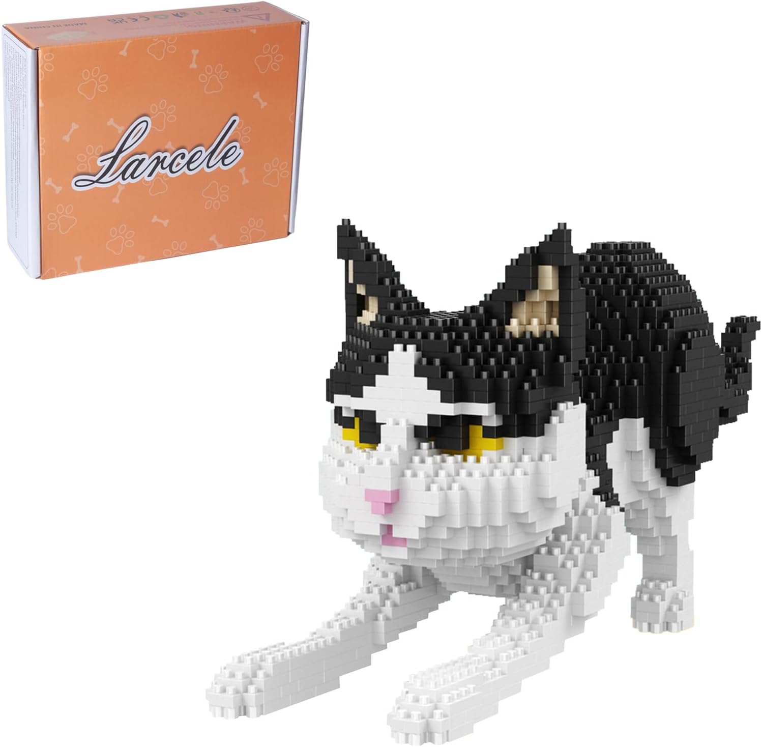 Larcele Cat Mini Building Blocks Animal Set, DIY Micro 3D Bu deal at Amazon