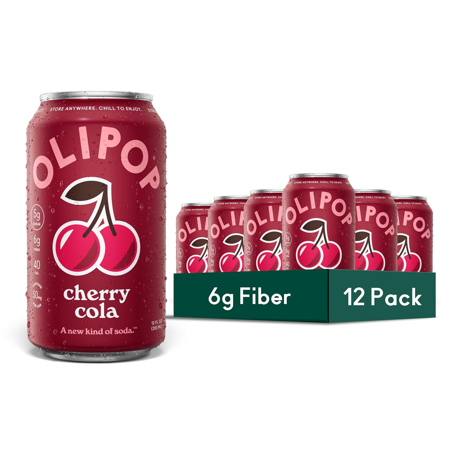OLIPOP Prebiotic Soda Pop 12-Pack Only deal at Amazon