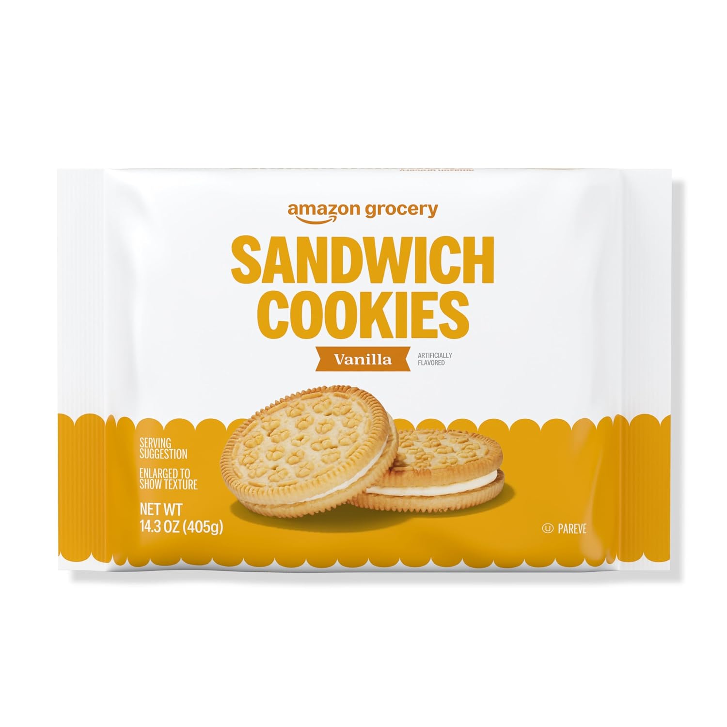 Amazon Grocery Vanilla Sandwich Cookies Only Only $1.67 at Amazon