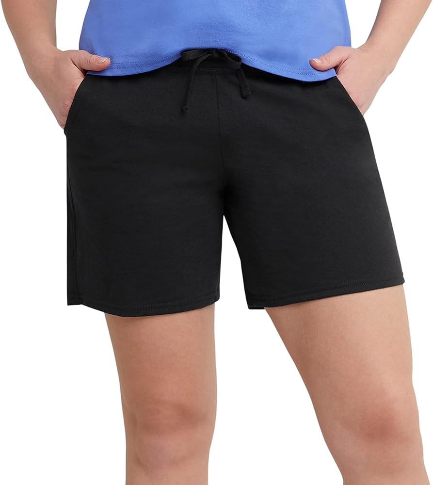 Hanes Women's Jersey Pocket Short with Outside Drawcord deal at Amazon