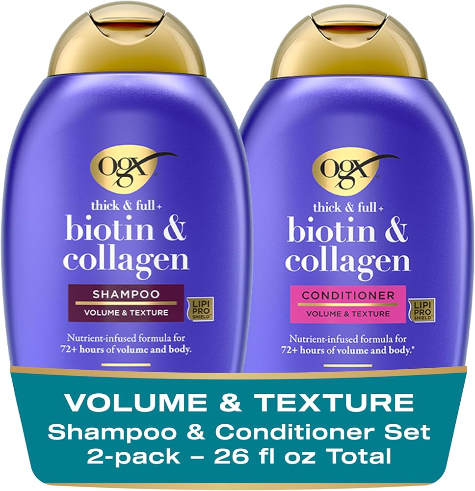 OGX Thick & Full + Biotin and Collagen for Hair Volume & Bod deal at Amazon
