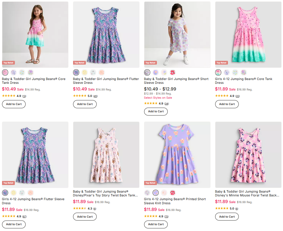 Baby & Toddler Girl Jumping Beans Dresses Sale at Kohl’s: From $10.49