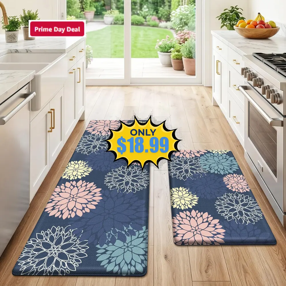 Anti-Fatigue Kitchen Mats Set 2 Piece Deal: Save 37% at Amazon