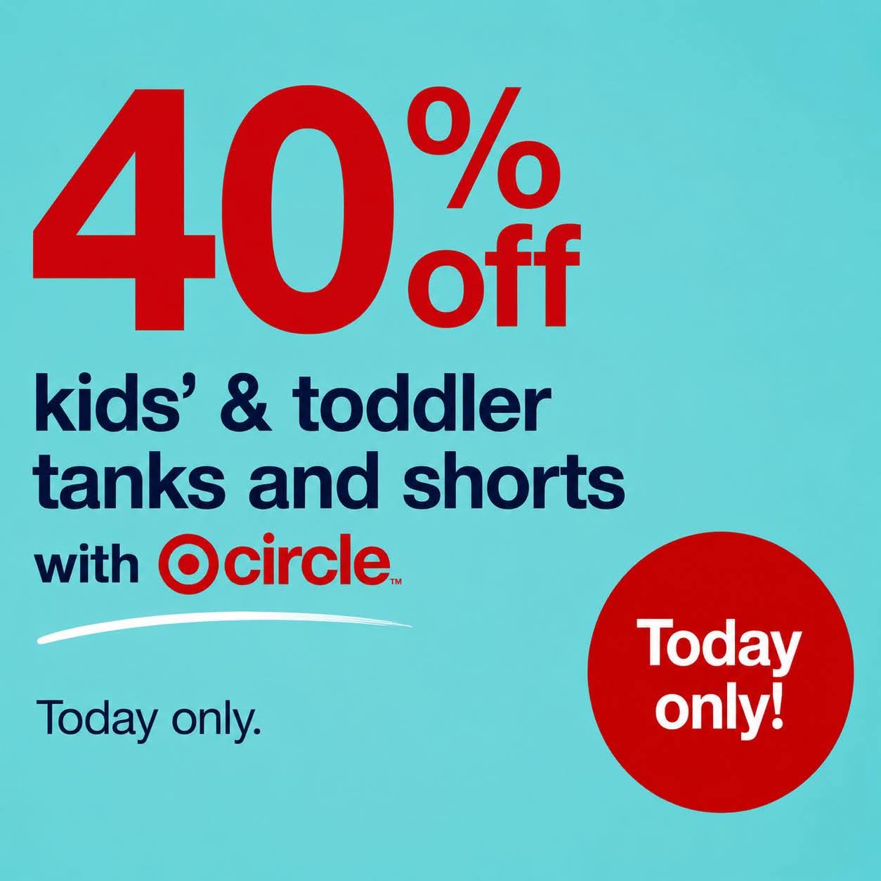 40% Off Kids’ & Toddler Tanks and Shorts at Target: $3