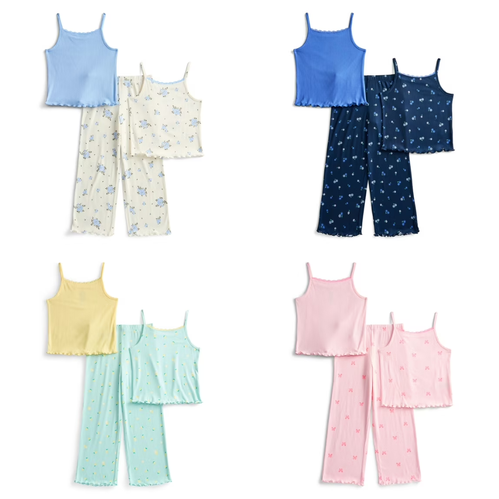 Wonder Nation Girls Tank Tops and Pants Sleep Set Deal at Walmart: Save $4.80