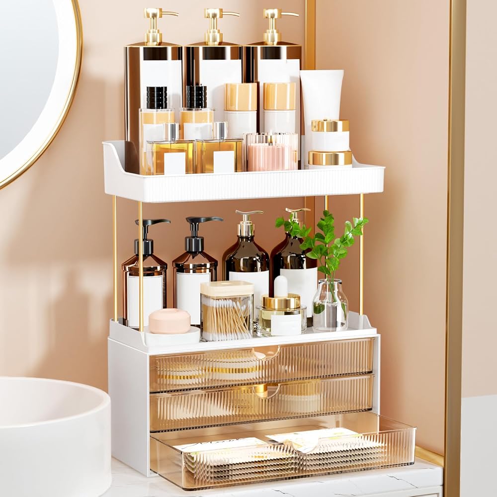 StorBin 3 Large Drawers Makeup Organizer at Amazon