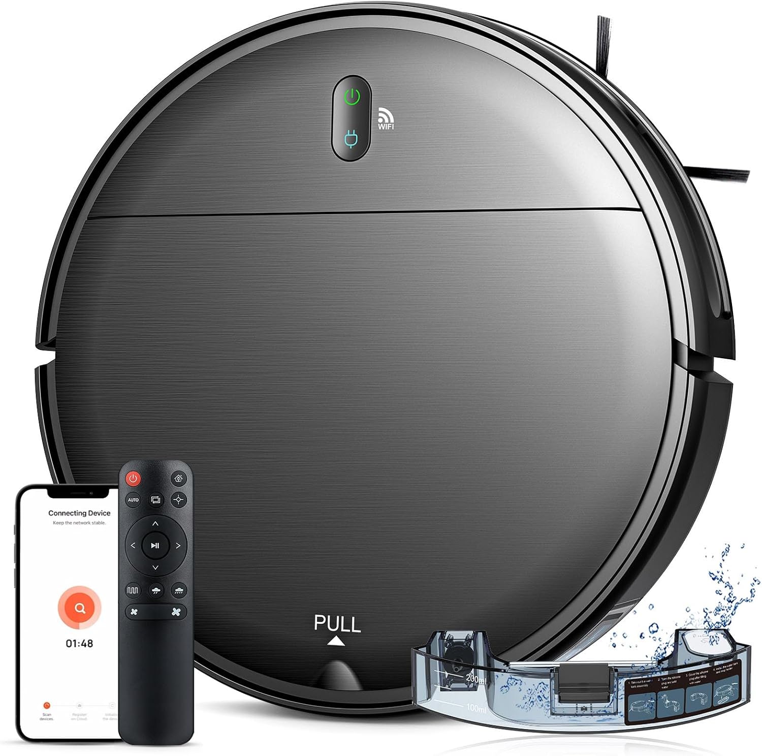 Robot Vacuum and Mop Combo on Amazon, sleek 2.87-inch cleaning robot