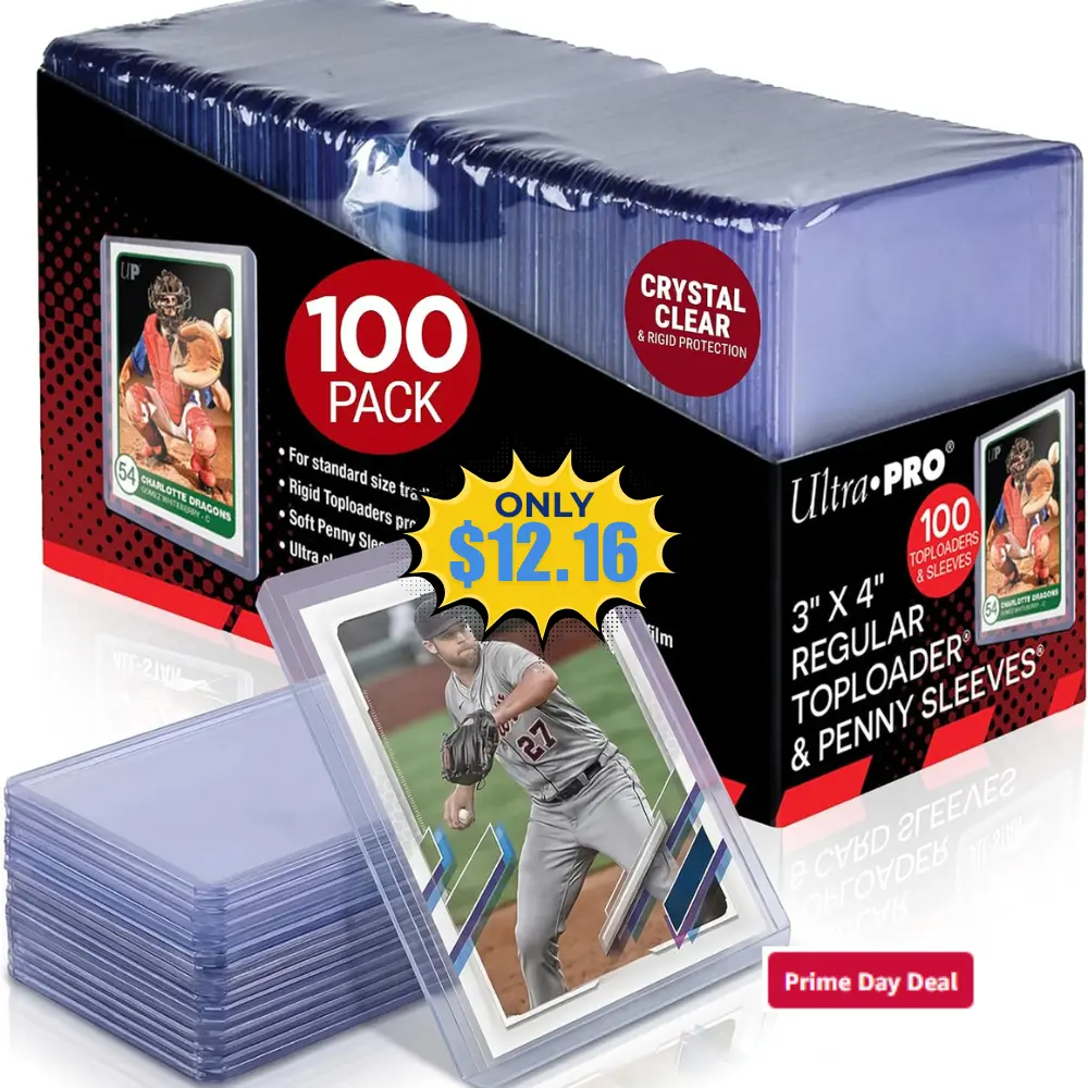 Ultra PRO 3″ x 4″ Clear Regular Toploaders Deal: Save 36% at Amazon