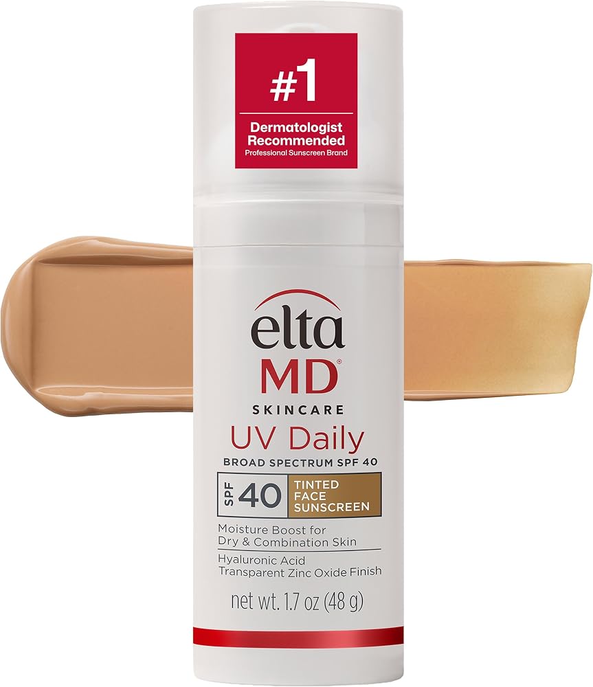 EltaMD UV Daily Tinted SPF 40 Face Sunscreen Moisturizer bottle on Amazon