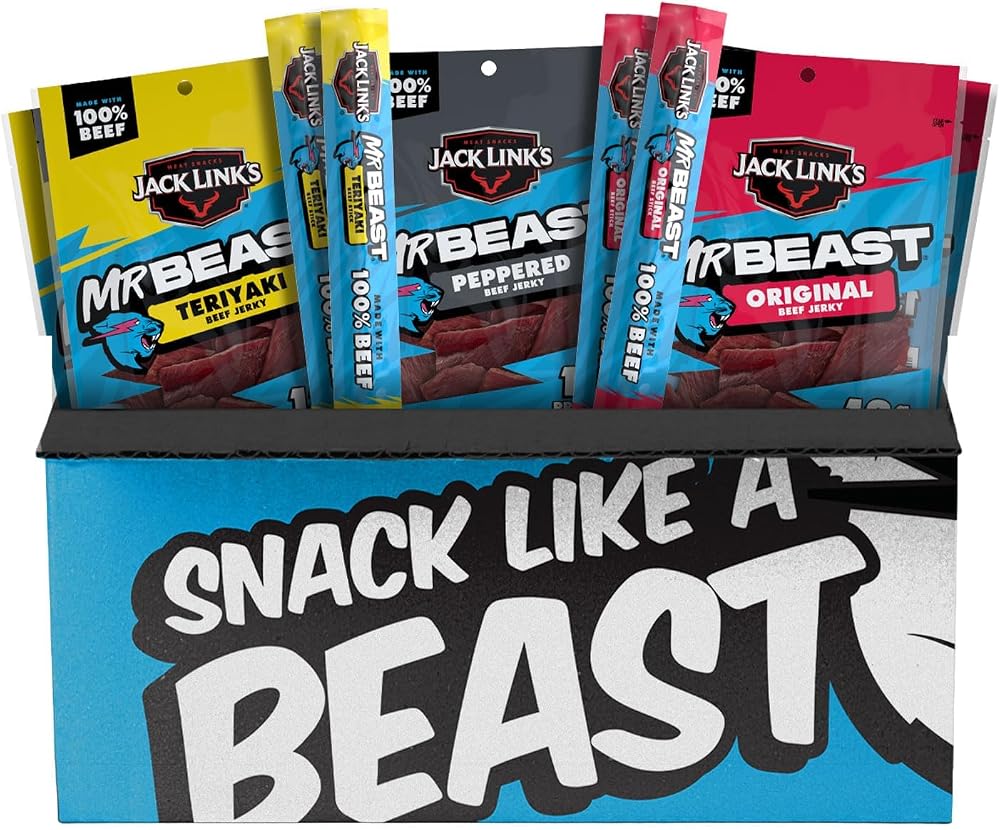 Jack Link’s x MrBeast Beef Jerky Variety Pack Only $23.25 at Amazon