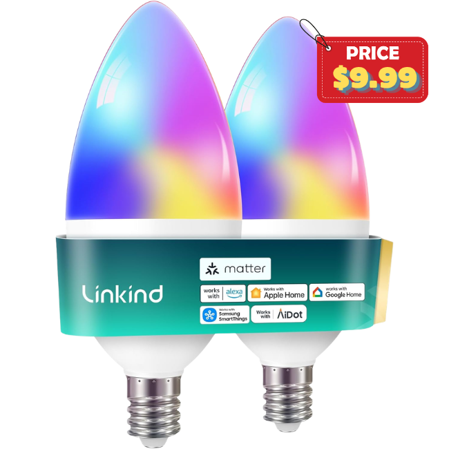 Linkind Matter Smart Bulbs Deal: Save with Promo Code at Amazon