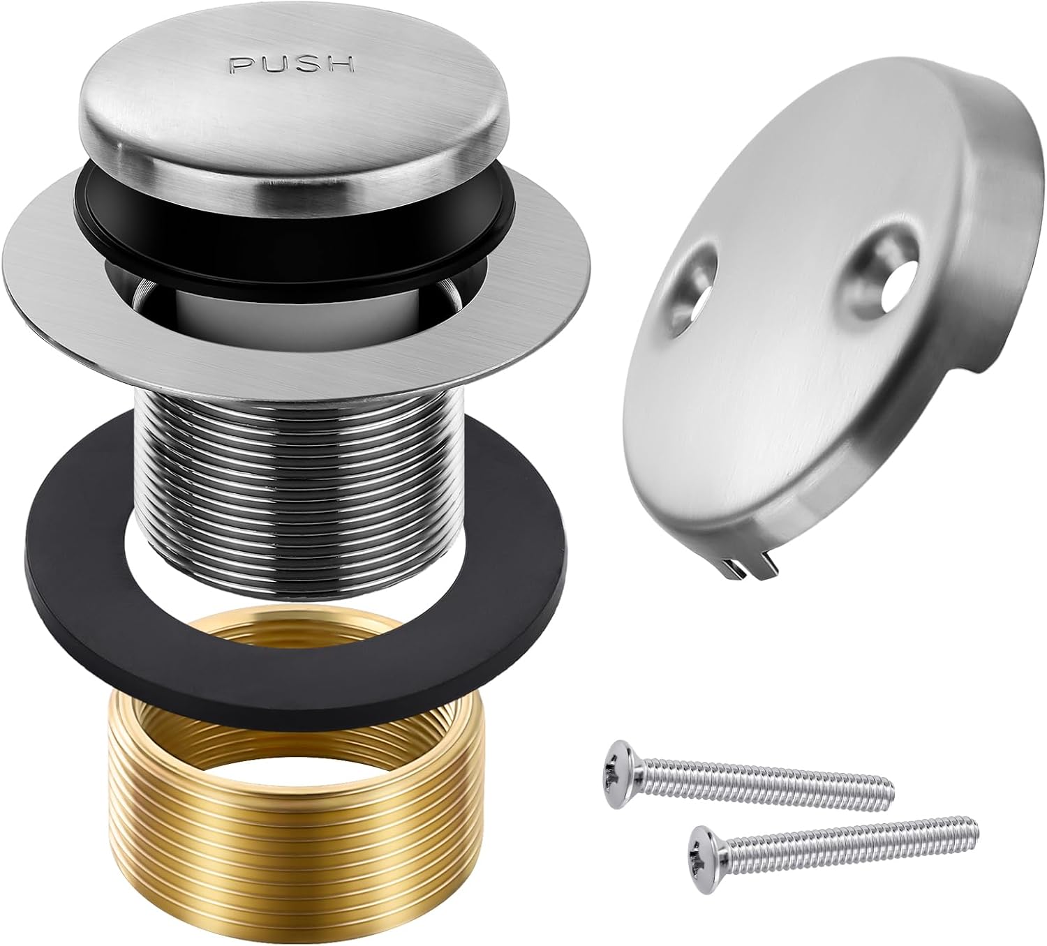 Up to 30% Off Brushed Nickel Bathtub Drain Set at Amazon