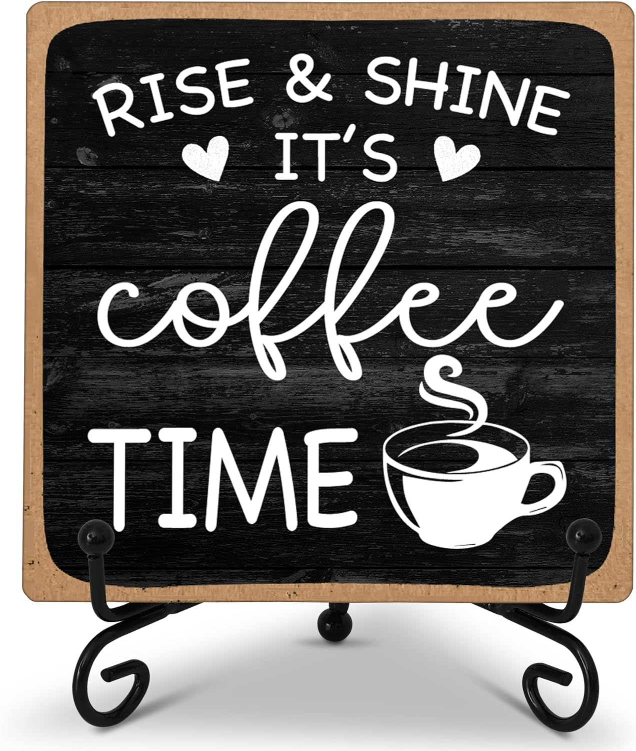 Farmhouse Coffee Bar Sign wooden plaque 5x5 inches on Amazon