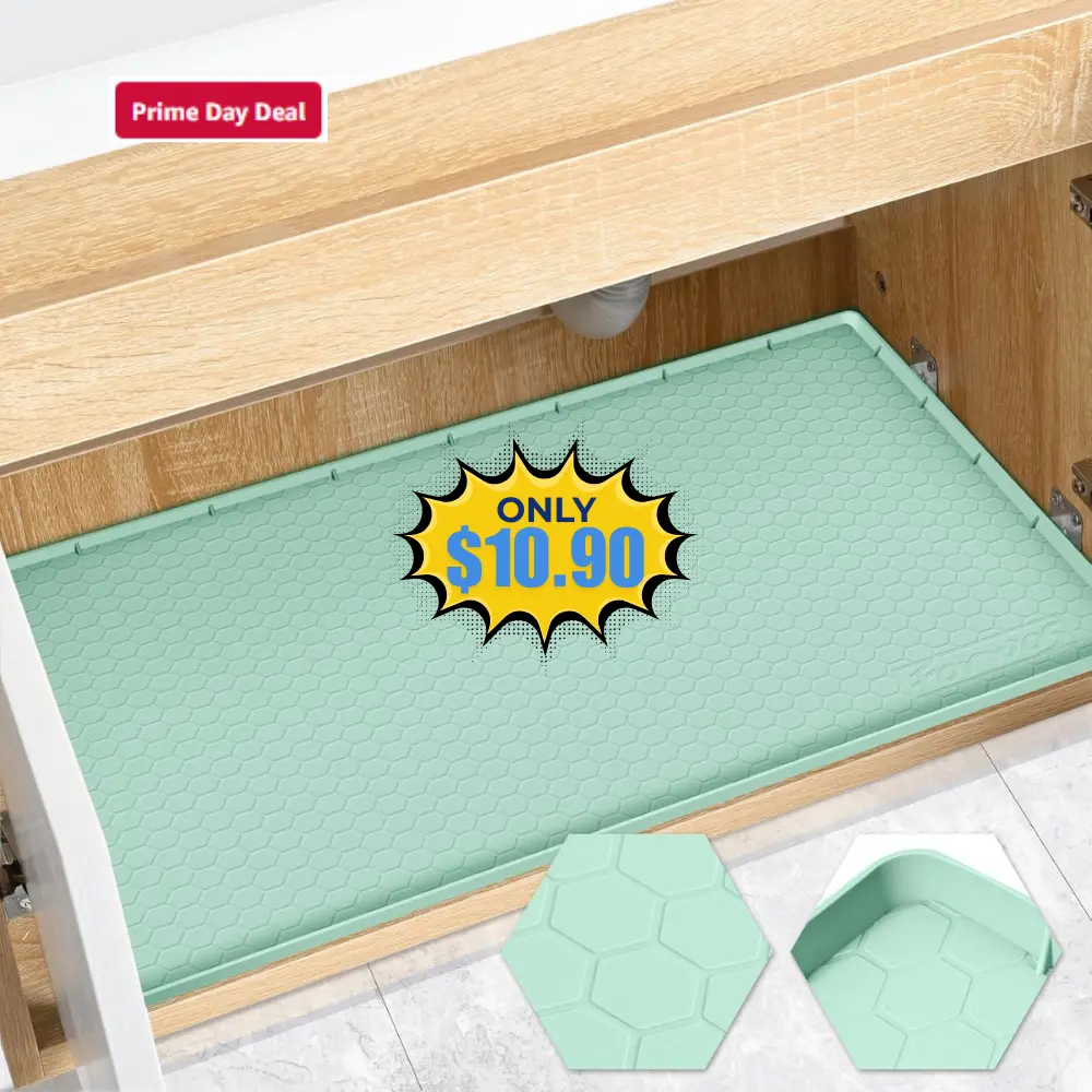 Waterproof Under Sink Mat 28″ x 22″ Deal: Save 56% at Amazon