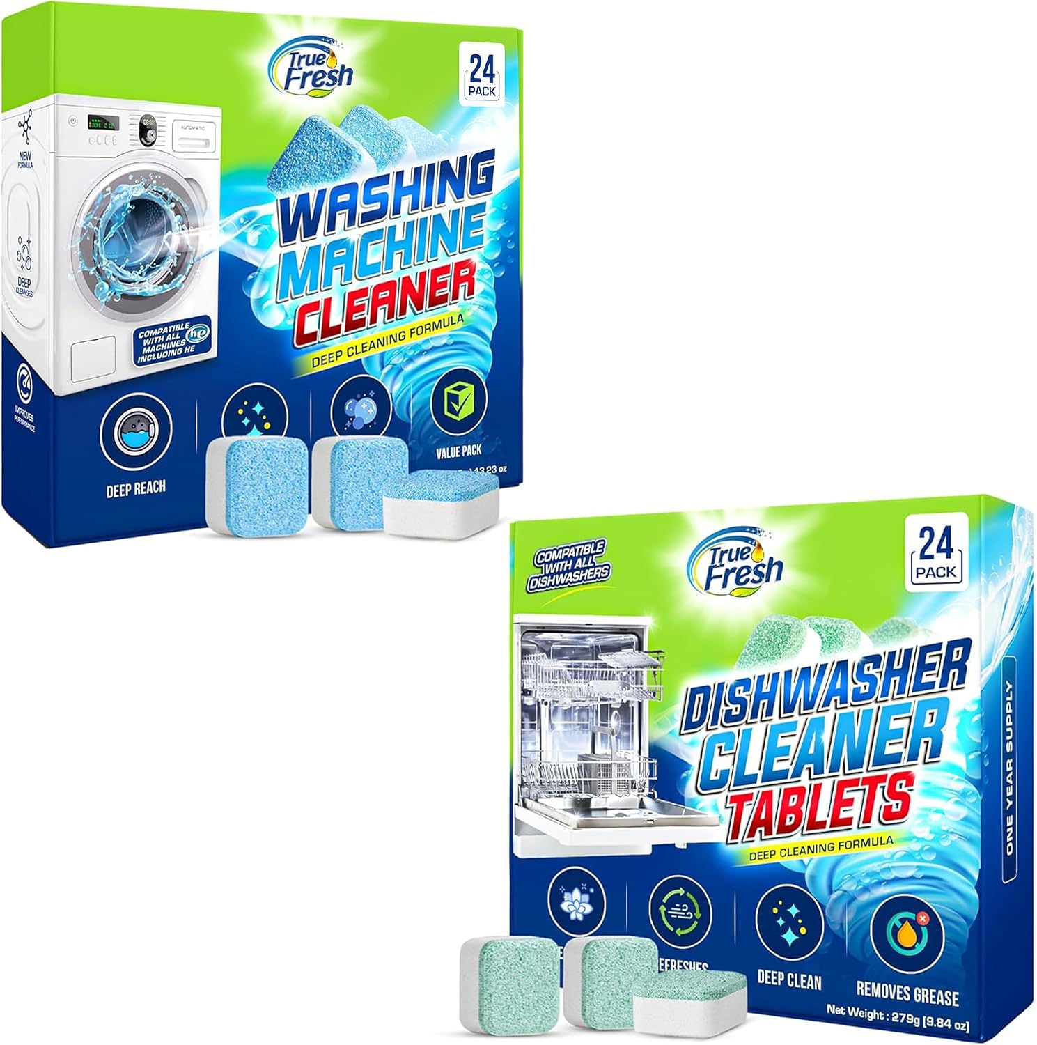 Washing Machine & Dishwasher Cleaner Tablets Only $22.07 (Reg.