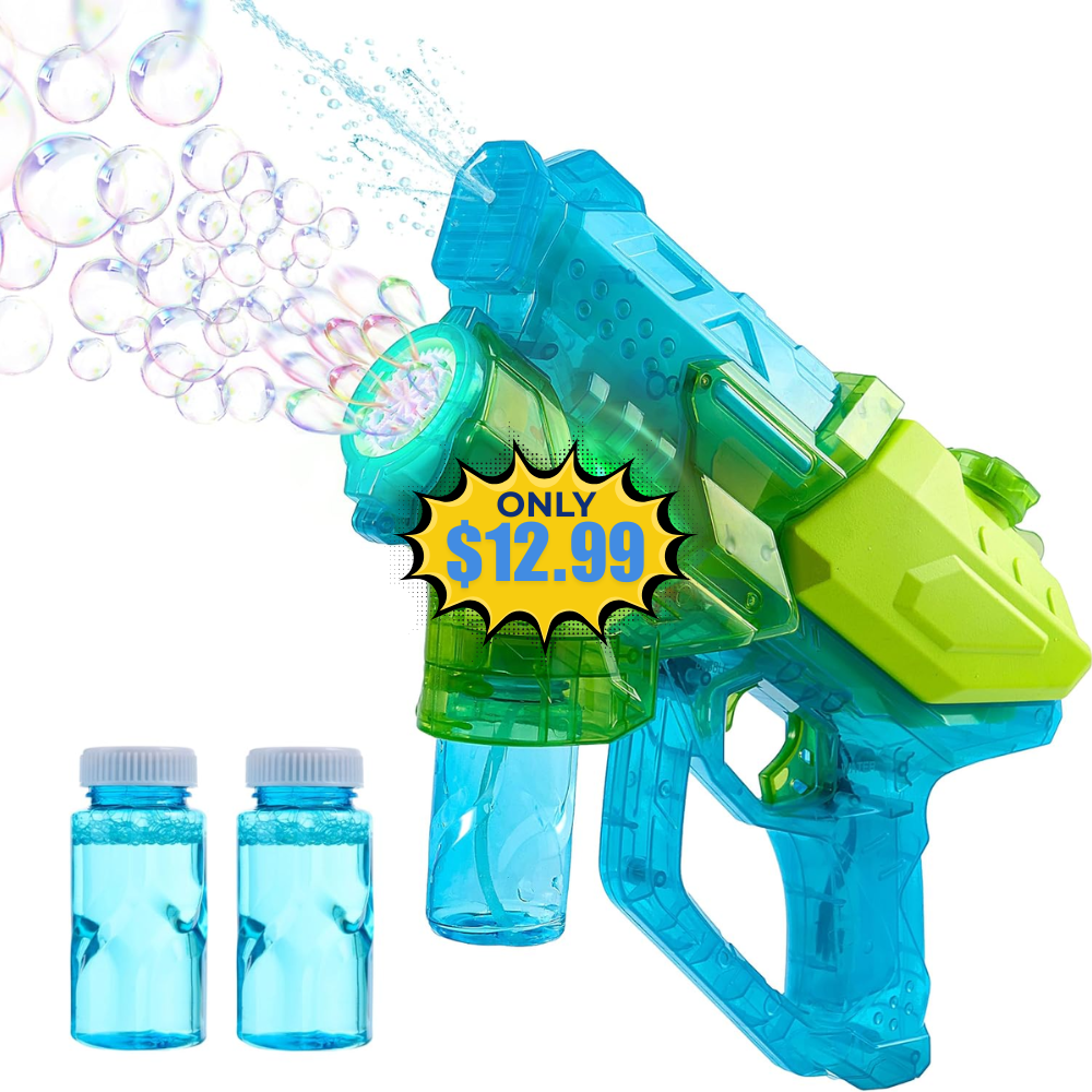 SYNCFUN 2-in-1 Water & Bubble Gun Deal: Save 41%
