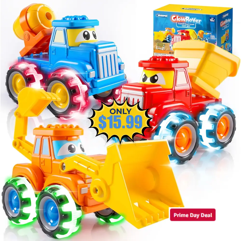 JOVA GlowRover 3 Pack Monster Truck Toys Deal: Save 47% at Amazon