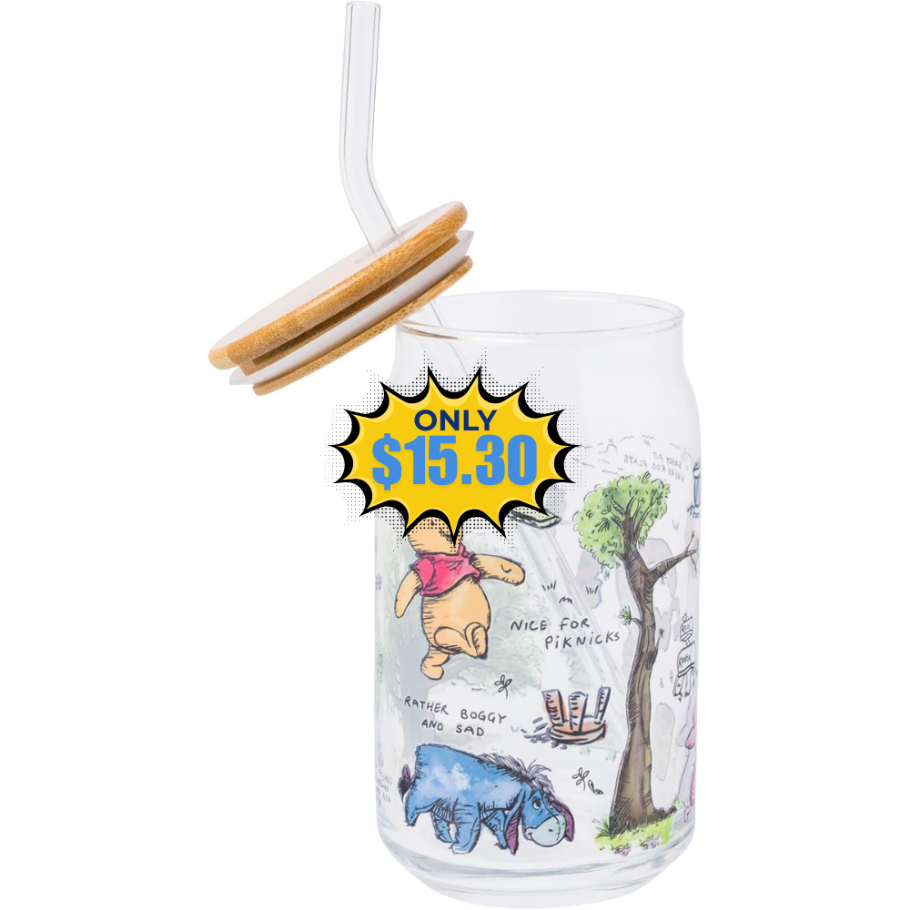 Disney Winnie the Pooh Glass Tumbler Deal: Save 10% at Amazon