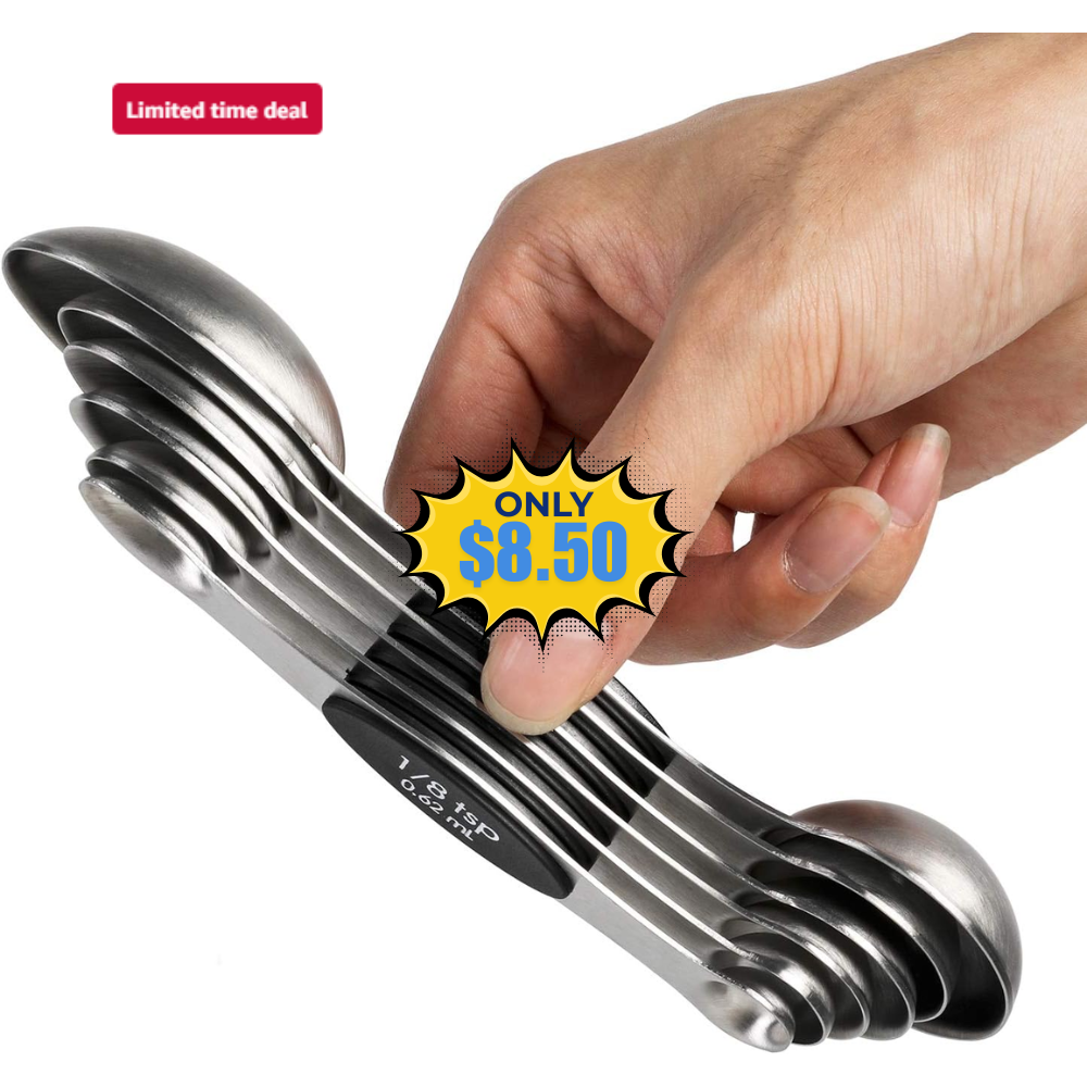 Magnetic Measuring Spoons Set of 6 Deal: Save 39% at Amazon
