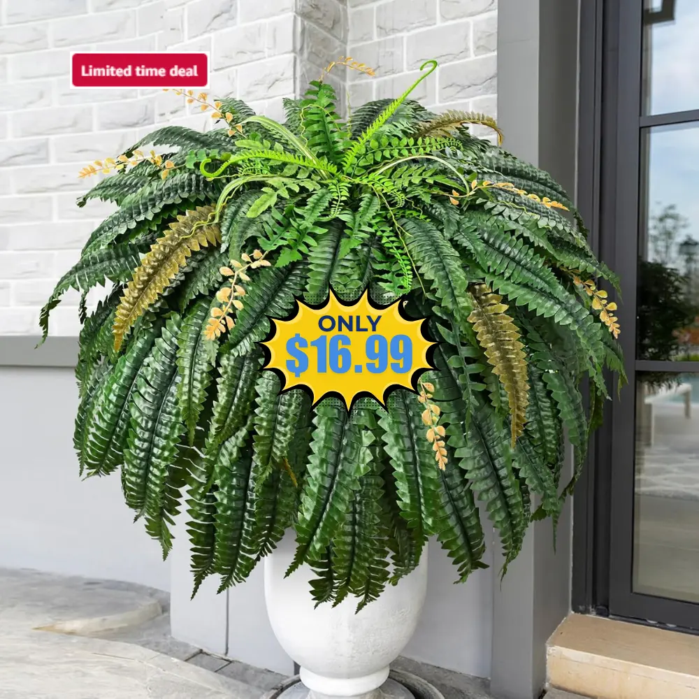 48-inch Artificial Ferns Deal: Save 40% at Amazon