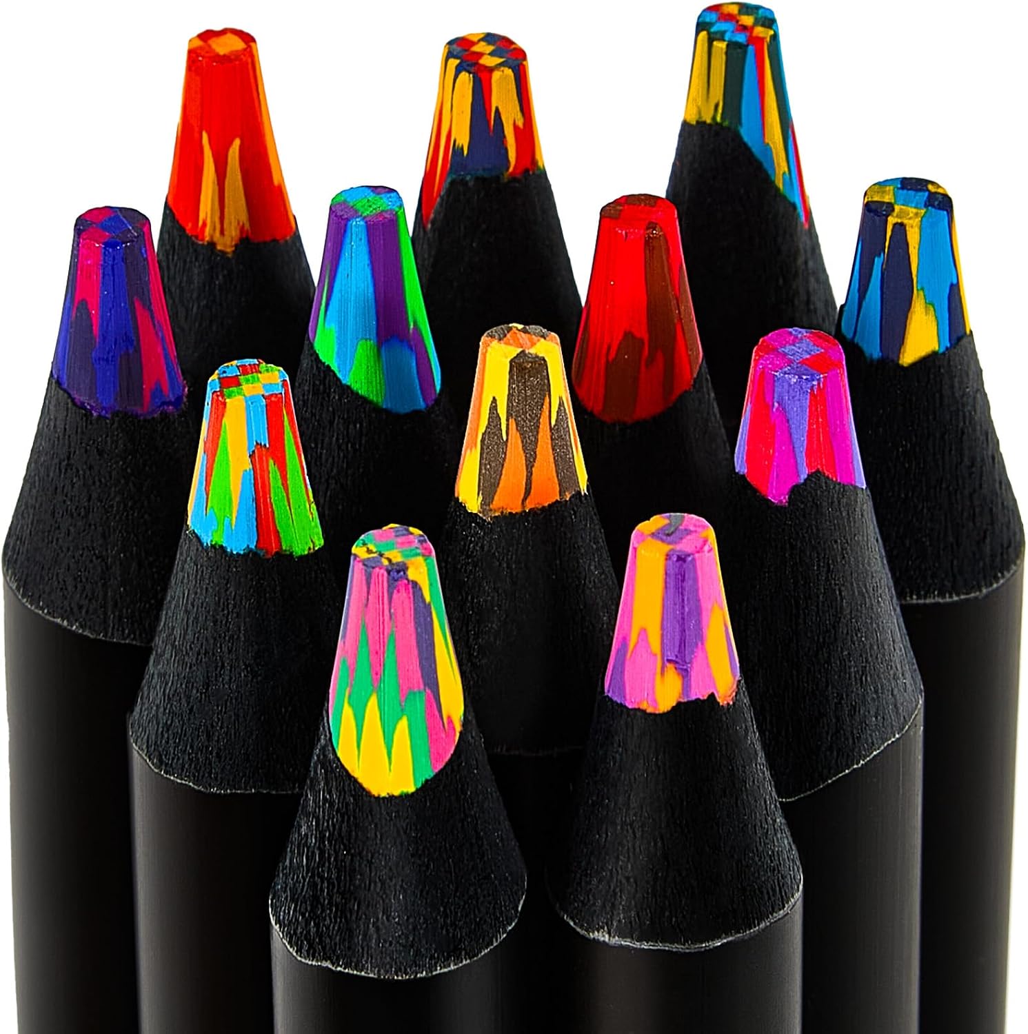 12-count Fuaois Rainbow Colored Pencils on Amazon, bright colors for artists