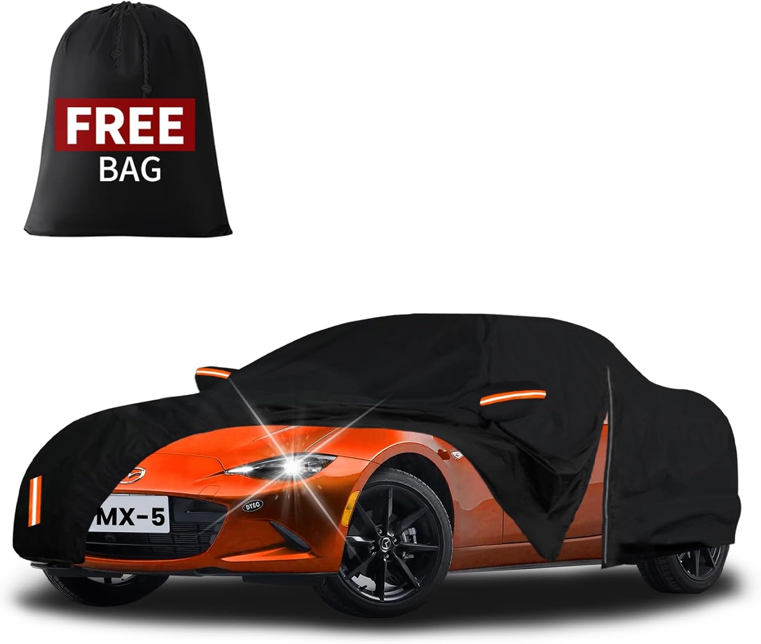 FiveFox Upgraded Car Cover custom fit for Mazda MX-5 Miata, waterproof, Amazon