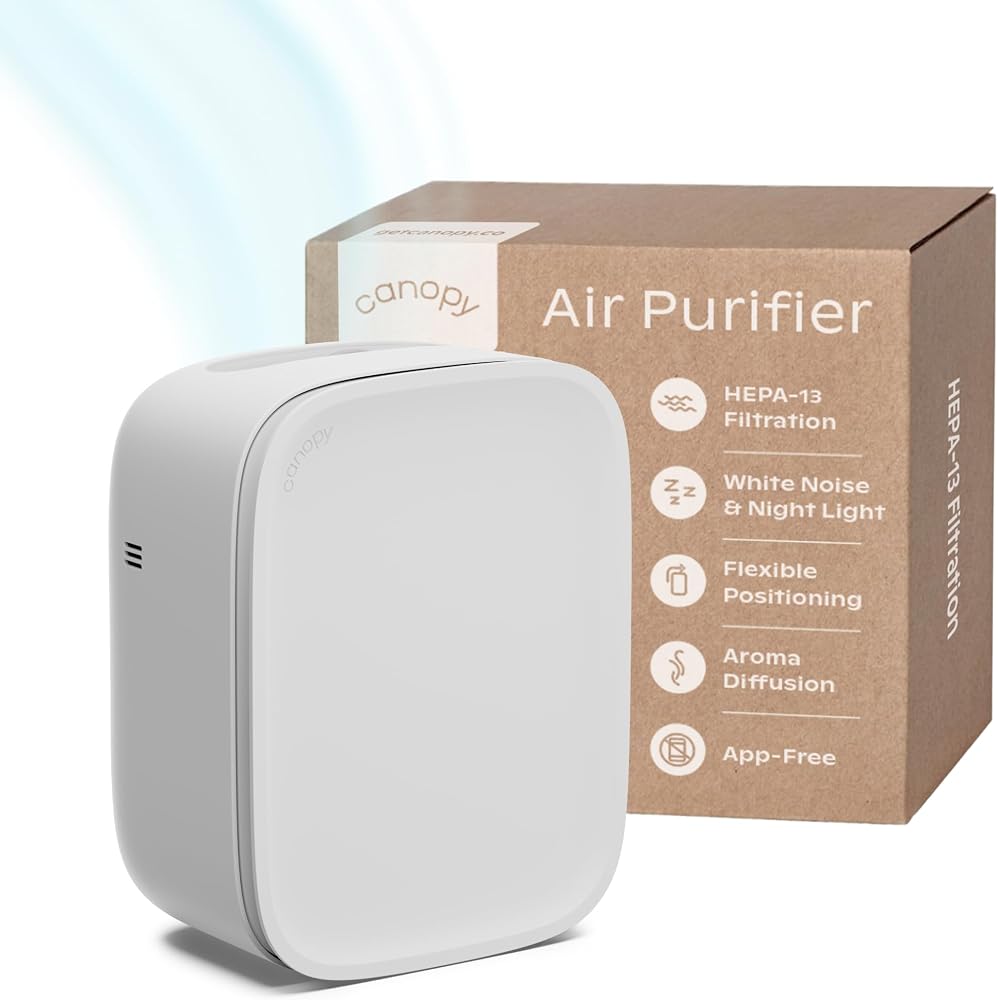 Canopy Bedside Air Purifier with HEPA-13 filter on Amazon