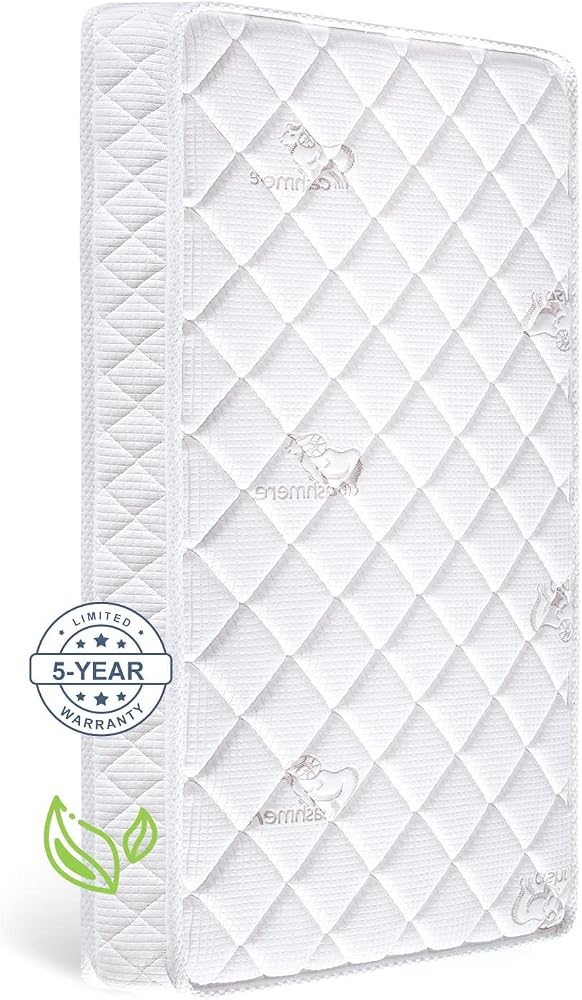 Letmxiu Premium Crib Mattress on Amazon, 5‑inch thick hypoallergenic foam for standard cribs