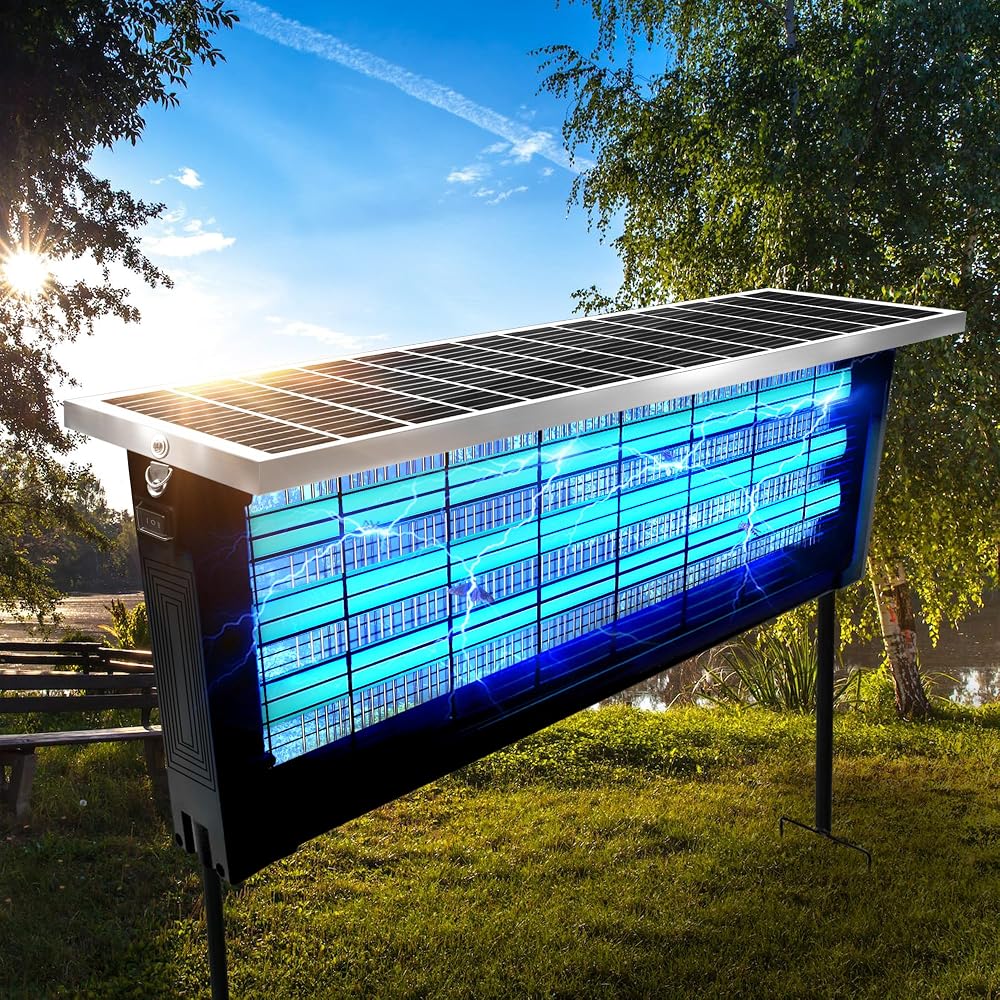 Powerful Large Solar Bug Zapper Outdoor with 18W panel, Amazon