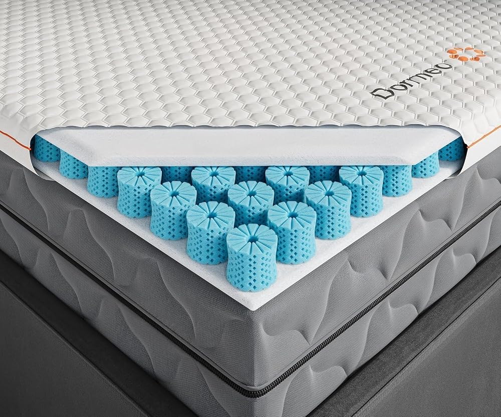 Dormeo Premium Queen Breathable Mattress Topper with Octaspring technology sold on Amazon